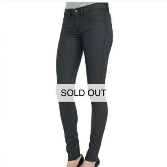 rag & bone Jeans Waxed Coated Legging Skinny Jeans Shoreditch - Picture 1 of 8